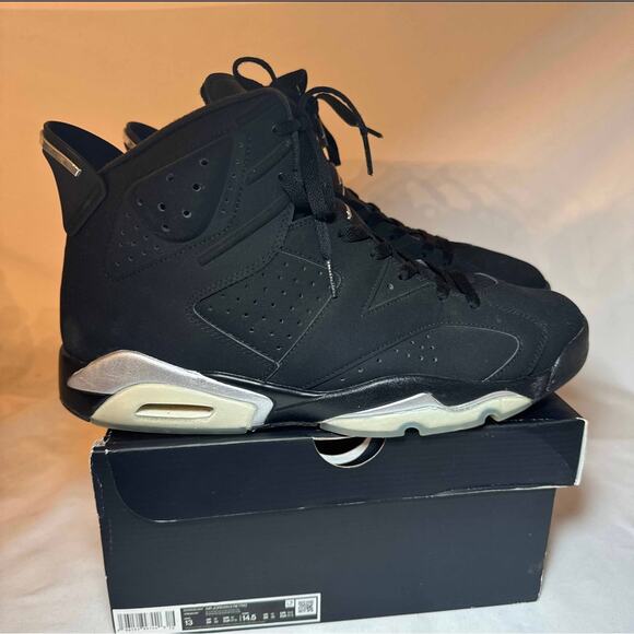 Size 13 - Nike Air Jordan 6 Retro Chrome Men's Shoes